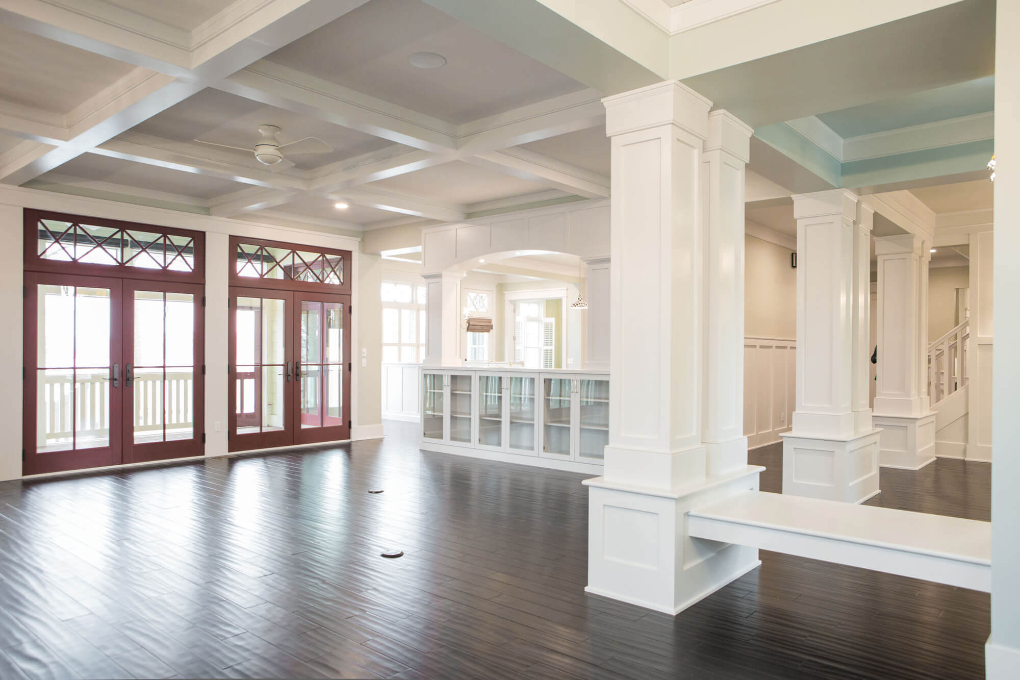 Colonial Homes Coffered Ceiling